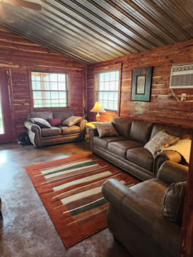 our two story cabin that is available to rent both floors or just the second story or the first floor.